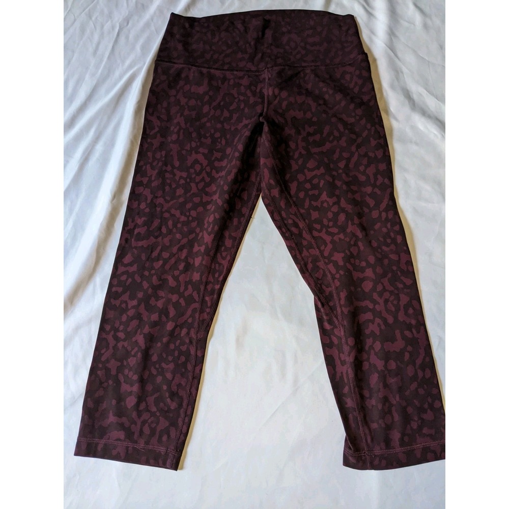 Lululemon Align Crop 21‎ Inches Size 10 Formation Camo Dark Adobe Multi